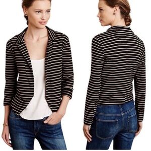 Anthropologie Dolan Left Coast Striped Open Front Blazer Cardigan Small